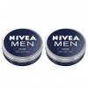 NIVEA MEN Crème Visage - Corps - Mains 2 x 150 ml , crème multi-usage au parfum masculin format boîte alu, soin hydratant 3-