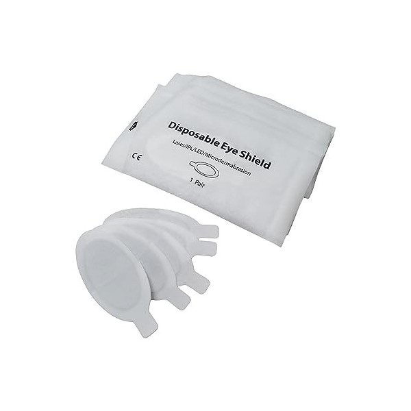 TUONAI Lunettes de protection jetables 50 paires Disposable Eye Shield pour lépilation à la lumière pulsée IPL Protection 