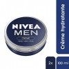 NIVEA MEN Crème Visage - Corps - Mains 2 x 150 ml , crème multi-usage au parfum masculin format boîte alu, soin hydratant 3-