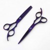 Ensemble de ciseaux de coiffure de Style Simple violet 440c de 6.0 pouces, adapté au barbier ou à un usage domestique