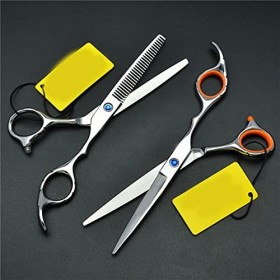 Ciseaux de coiffure ciseaux de coupe professionnels pour barbiersCouleur: une coupe ajouter un sac une paire sans sac b u R...