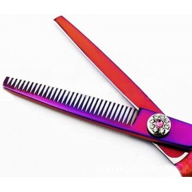 Ciseaux de coiffeur ensemble de ciseaux de coiffure professionnels 440C ciseaux de coupe de cheveux en diamant de type épée e...