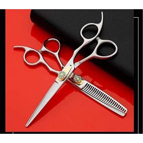 Ciseaux de barbier Ensemble de ciseaux de coupe de cheveux Ciseaux de coiffure professionnels Ciseaux de coupe et ciseaux ami...