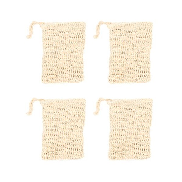 Spb Sac de de Sisal de Bain de Douche Sac à en Sisal Naturel Porte-Pochette EPargnant Exfoliant 200 Pièces