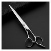 QZH Ciseaux de Coiffeur de 6,5 Pouces, Ciseaux de Coiffeur Professionnels, Ciseaux de Coiffure, Ciseaux Plats, Ciseaux de Cou