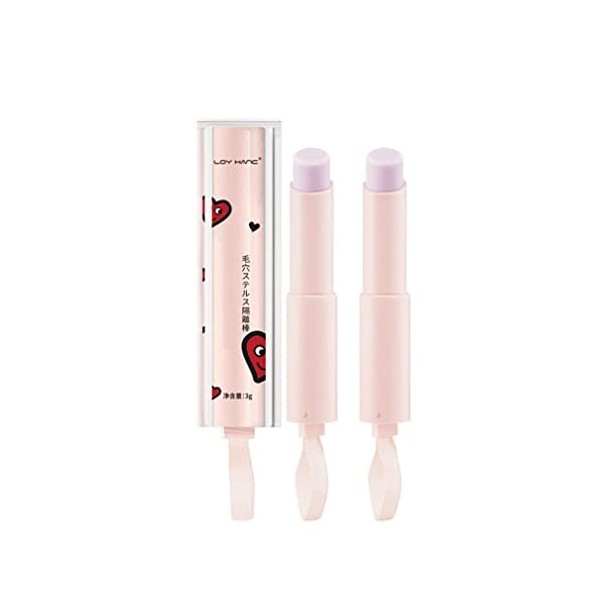 2 Pièce Magical Pore Eraser Bâton dapprêt imperméable pour le visage,Fond de teint sans pores,fond de teint invisible,apprêt