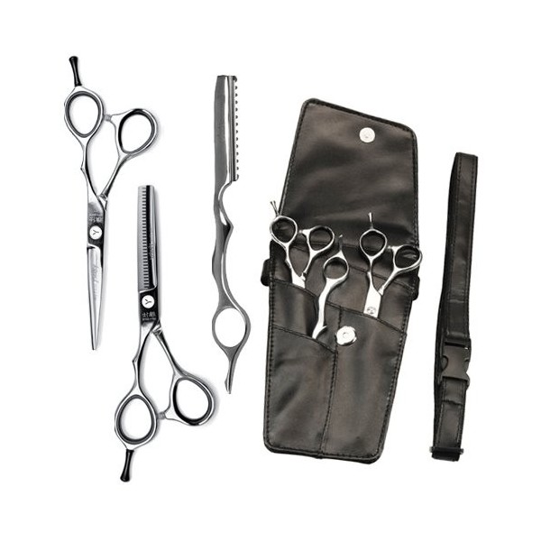 Kit ciseaux coiffure professionnels FUJIKA, avec trousse ceinture