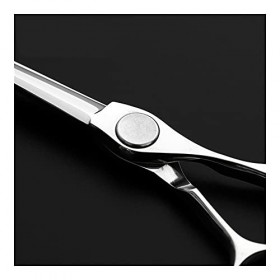Ciseaux de coupe de cheveux professionnels de 6.0 pouces, coupe plate, ciseaux à frange, ciseaux de coupe de cheveux ménagers...