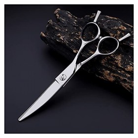 Ciseaux de coiffure à corps large à poignée papillon de 6.0 pouces, ciseaux à feuilles de saule, ciseaux incurvés, ciseaux de...