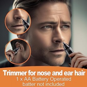 Tondeuse à poils de nez et doreilles pour homme et femme, épilateur indolore pour sourcils et barbe du visage, toilettage pr
