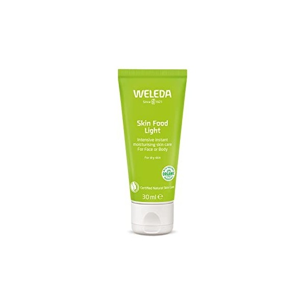 WELEDA - Skin Food - Soin Nourrissant Texture Légère - Crème Visage - Peaux Sèches et Agressées - Tube 30&nbsp;ml Crème Jour et Nuit