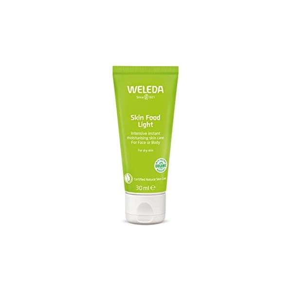 WELEDA - Skin Food - Soin Nourrissant Texture Légère - Crème Visage - Peaux Sèches et Agressées - Tube 30 ml