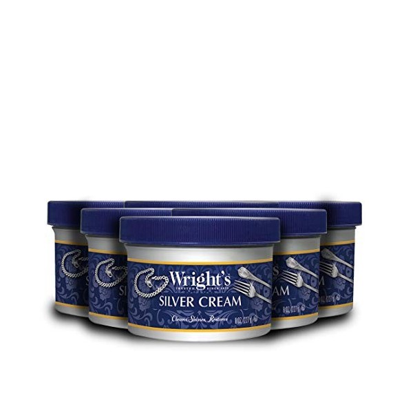 Wrights Silver Cream 8 oz, 014PK6CS, 6 Pack