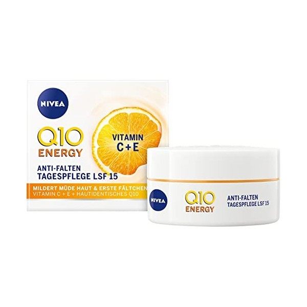 NIVEA Q10 Energy Soin de jour anti-rides SPF 15 50 ml Crème Jour et Nuit