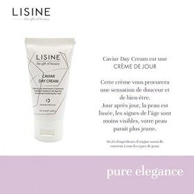 Crème de Jour Caviar Day Cream 50 ml - Soin Visage Peaux Matures - à l’Extrait de Caviar - Nourrit, Hydrate, Apaise et Régénè...
