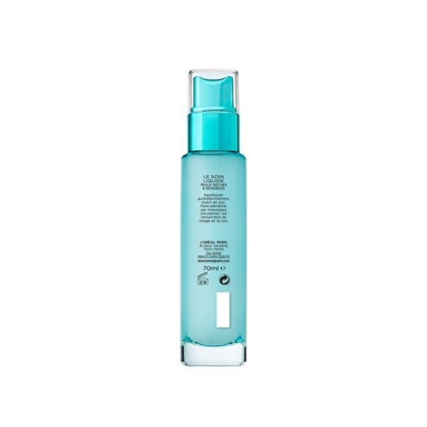 LOréal Paris - Soin Liquide Réhydratant Visage - Hydratation 72H - Enrichi en Eau dAloe et Acide Hyaluronique - Texture Flu