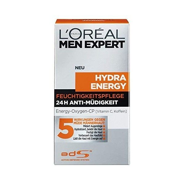LOréal Paris Soin anti-fatigue Men Expert Hydra Energy 50 ml Crème Jour et Nuit
