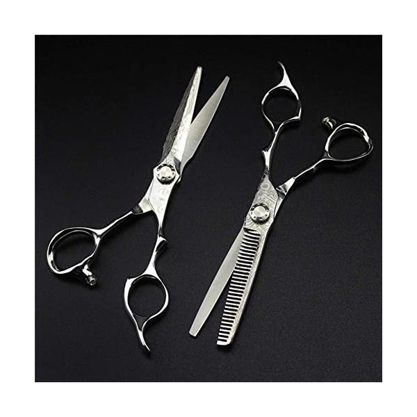 Ensemble de ciseaux de coiffure professionnels, outils de coupe de cheveux ensemble de coiffeur cisailles haute dureté Sharp 