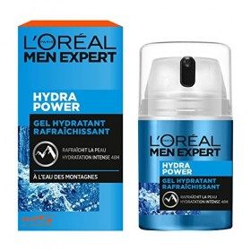 LOréal Men Expert - Gel Hydratant & Rafraîchissant pour Homme - Soin du Visage - Hydratation Intense 48H - À lEau des Monta C...