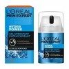 LOréal Men Expert - Gel Hydratant & Rafraîchissant pour Homme - Soin du Visage - Hydratation Intense 48H - À lEau des Monta