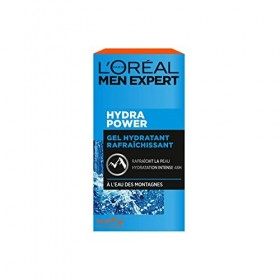 LOréal Men Expert - Gel Hydratant & Rafraîchissant pour Homme - Soin du Visage - Hydratation Intense 48H - À lEau des Monta