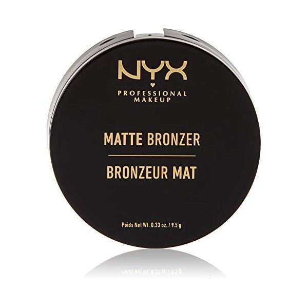 NYX Professional Makeup Poudre Compacte Bronzante Corps et Visage Matte Bronzer, Sans Reflets, Teinte : Medium 03 