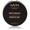 NYX Professional Makeup Poudre Compacte Bronzante Corps et Visage Matte Bronzer, Sans Reflets, Teinte : Medium 03 