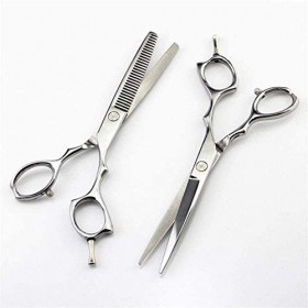 Ensemble de coiffure Professionnel 440c en acier 6 pouces Ciseaux à cheveux de couleur makas à effiler Ensemble de ciseaux de