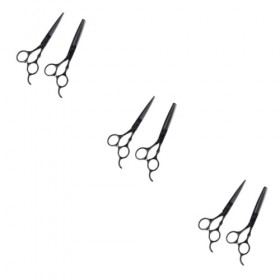 minkissy 6 Pièces Ciseaux Amincissants Kits De Barbe Pour Hommes Cisailles Professionnelles Ciseaux Amincissants Cheveux Cise