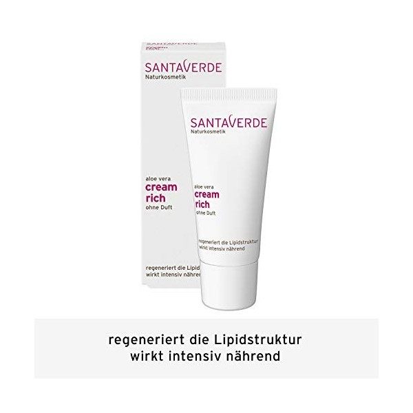 Crème riche soin intensif Jour et Nuit peaux matures - Sans parfum - Santaverde Crème Jour et Nuit
