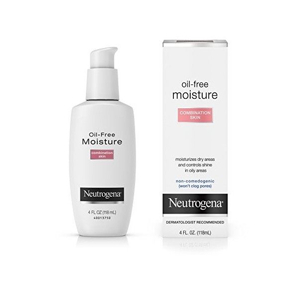 Neutrogena Hydratant sans huile Moisture pour peaux mixtes - Hydrate et contrôle la luisance - 120 ml Crème Jour et Nuit