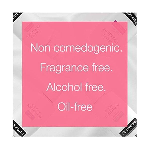 Neutrogena Hydratant sans huile Moisture pour peaux mixtes - Hydrate et contrôle la luisance - 120 ml Crème Jour et Nuit