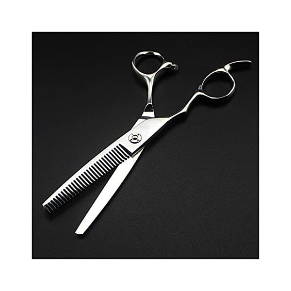 Ciseaux de barbier pour gauchers de 6 pouces, ciseaux amincissants pour cheveux à dents 6/14/30, ciseaux de coiffeur couleur