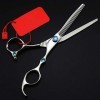 Ciseaux de coupe de cheveux, professionnels 6 440c ensemble de ciseaux à cheveux en acier coupe barbier ciseaux chauds cis