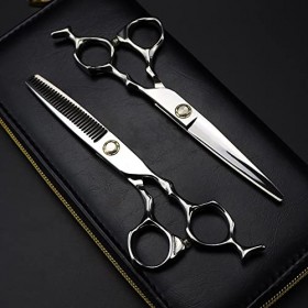 Ciseaux De Coiffeur Ciseaux De Coupe De Cheveux, 6 Pouces Professionnel Japon 440c Roulement En Acier Ciseaux Coupe Cheveux C