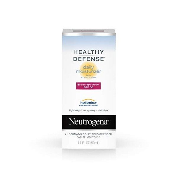 Neutrogena - Hydratant Journalier Défense Saine SPF 50 avec Helioplex 1.7 oz 50 g 