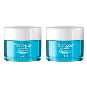 Neutrogena Hydro Boost Aqua-Gel Crème Hydratante Visage à  lAcide Hyaluronique, Soin Visage, 2 x 50 ml