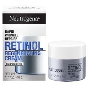 Neutrogena Rapid Wrinkle Repair Crème au Rétinol à lAcide Hyaluronique, Crème Anti-Rides, Crème Hydratante , Éliminer les Ta ...