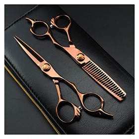 Ciseaux de coupe de cheveux en laiton de 6 pouces, ciseaux de coupe de cheveux amincissants, ciseaux de coupe de cheveux, cis...