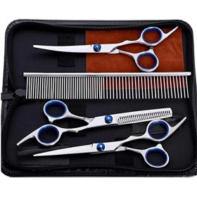 Ciseaux de barbier 6 pouces, ensemble de tondeuses à cheveux domestiques, ciseaux plats, ciseaux de barbier professionnels