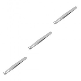 Pincettes dextension de cils, 4 pièces, ciseaux pour poils de nez, pinces pour extensions de cils, outils pour boutons, outi