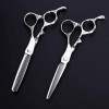 Ciseaux De Coiffeur Ensemble De Ciseaux De Coiffure Avec Ciseaux Amincissants 15,2 Cm De Couleur Argent Pour Coiffeur Ou Usag