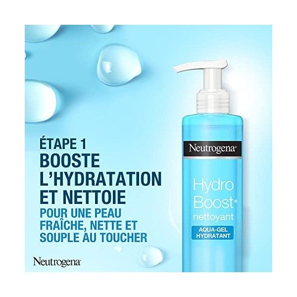 Neutrogena Mon Rituel Hydro Boost, LHydratation de la Peau, Enrichi en acide Hyaluronique pour peau sèche Crème Jour et Nuit