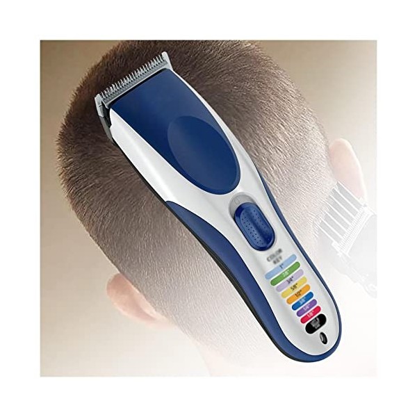 JUNZAI Tondeuse Cheveux Hommes, Peignes De Guidage Simples à Code Couleur 60 Minutes DAutonomie Tondeuse à Cheveux Professio