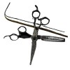 xuangui Ylingling Store Professionnel 6 Pouces Upscale Black Damas Ciseaux De Cheveux Coupant Les Outils De Coiffure Haircut 