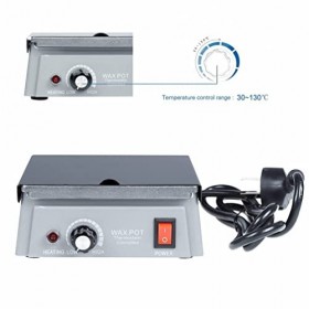 NA Équipement de Laboratoire Dentaire Pot de Chauffe-Cire analogique 3 Pots Instrument de Dentiste pour épilation à la Cire p