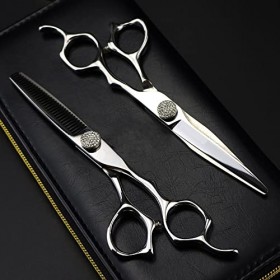 ciseaux de coiffeur Ciseaux de coupe de cheveux, 6 pouces professionnel Japon 440c acier roulement ciseaux Gem ciseaux de che