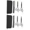 minkissy 3 Ensembles De Tondeuses À Cheveux Ciseaux De Coiffeur Ciseaux De Salon Ciseaux De Texturation Ciseaux De Salon De C