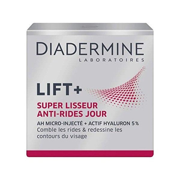 Diadermine - Lift+ - Super Lisseur - Soin de Jour Anti-Rides - 50 ml Crème Jour et Nuit