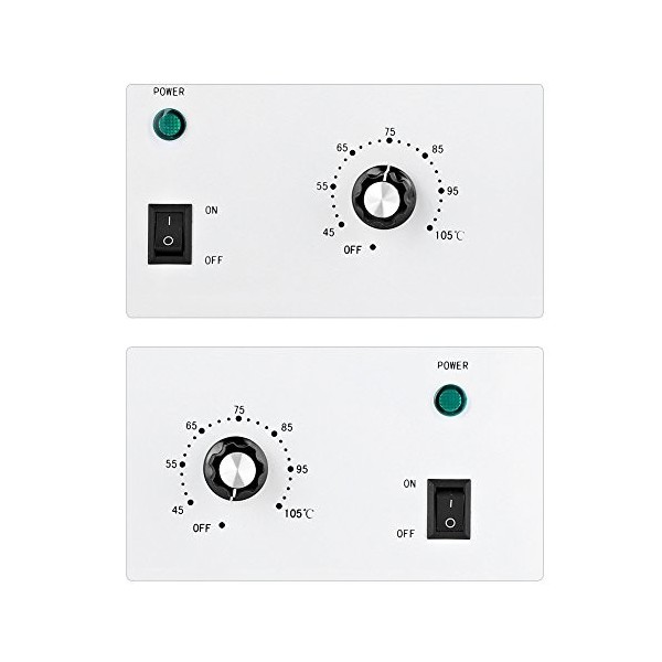 Réchauffeur de Cire de Paraffine Chaude Salon Spa Double Pot Chauffe-épilation à la Cire EU 220V Chauffe-pot de Cire